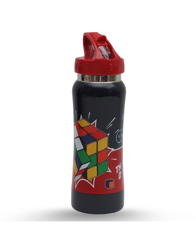BOUTEILLE D'EAU 500ML METAL - MUST TEAM - CUBE