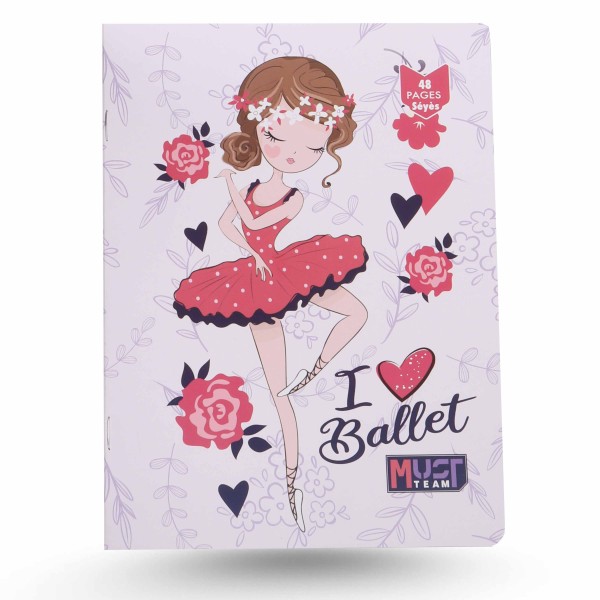 CAHIER SUPER N°12 MUST TEAM - I ♥ BALLET