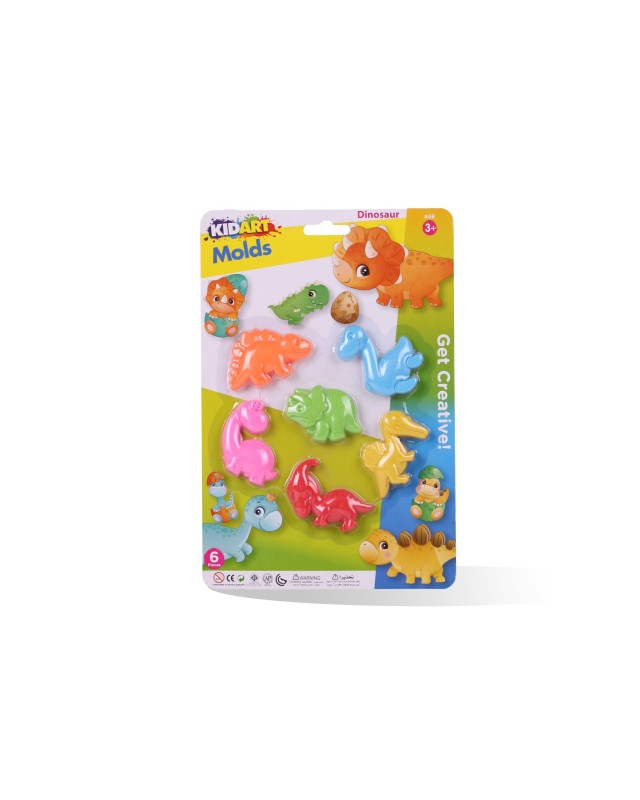 BLISTER 8 MOULE DINO KIDART