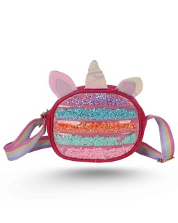 SAC A BANDOULIERE UNICORN PAILETTE
