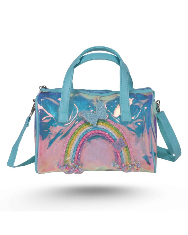 SAC A MAIN TRANSP + ARC EN CIEL
