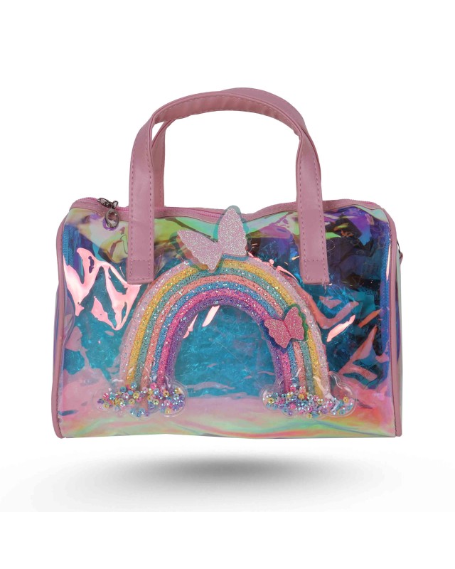 SAC A MAIN TRANSP + ARC EN CIEL