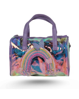 SAC A MAIN TRANSP + ARC EN CIEL