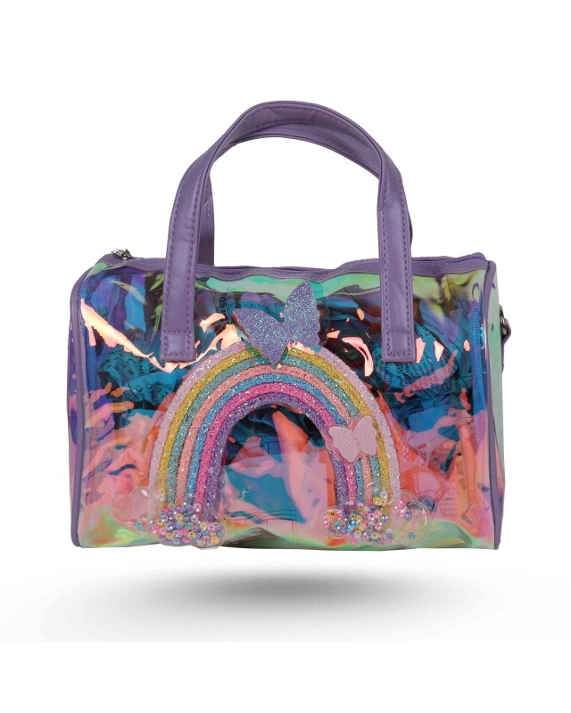 SAC A MAIN TRANSP + ARC EN CIEL