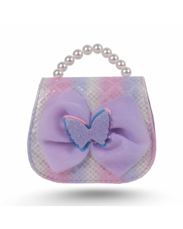 SAC A MAIN ENFANT PAPILLON TULE
