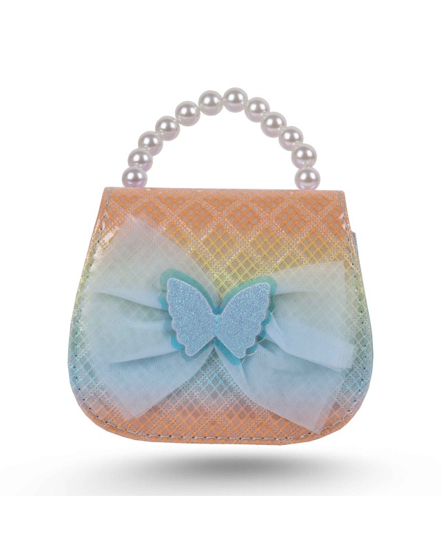 SAC A MAIN ENFANT PAPILLON TULE
