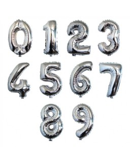 Chiffre Gonflable 32 Cm Argent