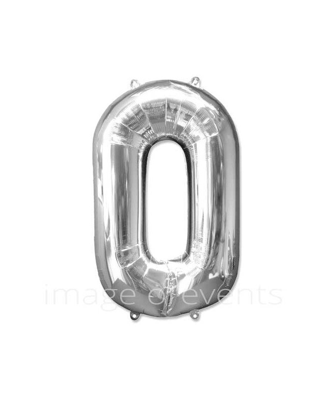 Chiffre Gonflable 16/18 Cm Argent