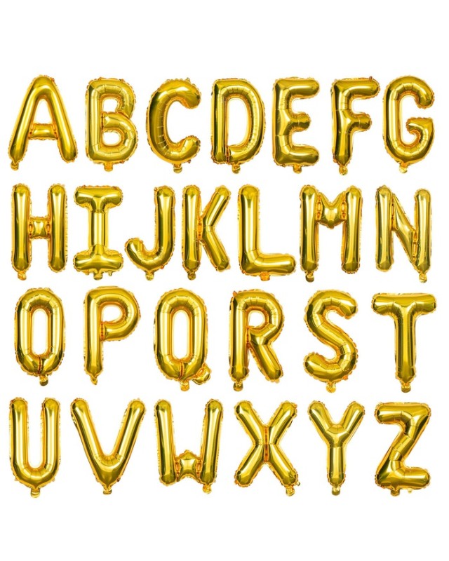 Lettre Gonflable 16/18 Cm Doré