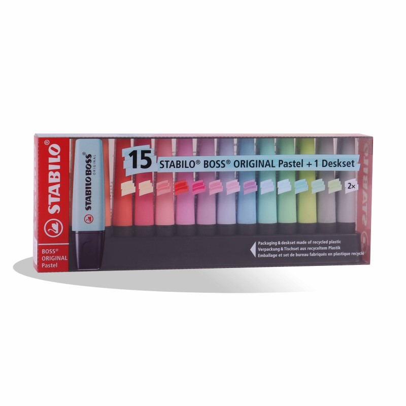 STABILO BOSS DE 15 PASTEL