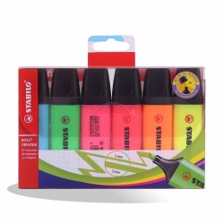 POCH DE 6 FLUO BOSS STABILO