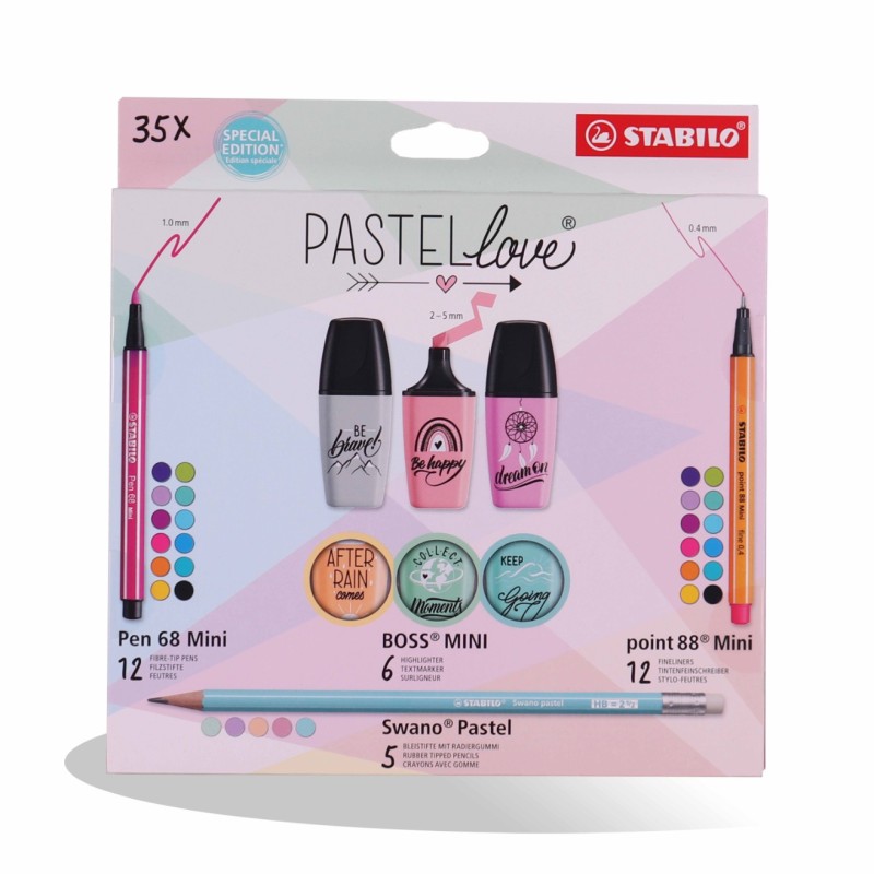POCH DE 35 PASTEL LOVE STABILO