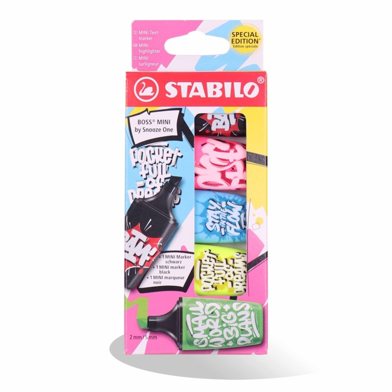 POCH 5 FLUO MINI STABILO