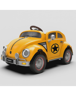 VOITURE A BATERIE BEETLE JAUNE