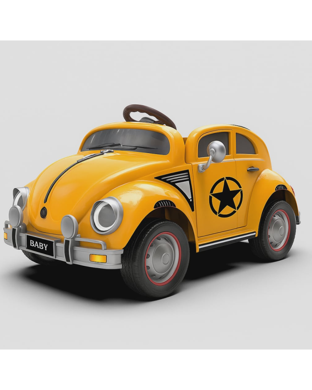 VOITURE A BATERIE BEETLE JAUNE