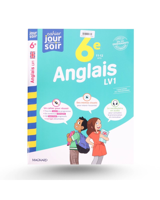 CAHIER JOUR SOIR ANGLAIS 6EME