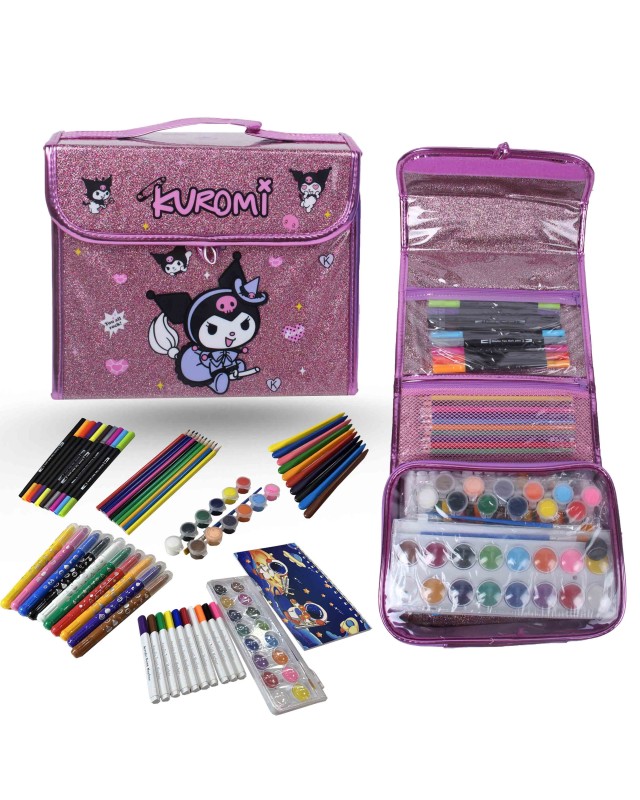 Valise Coloriage + Trousse - Kuromi