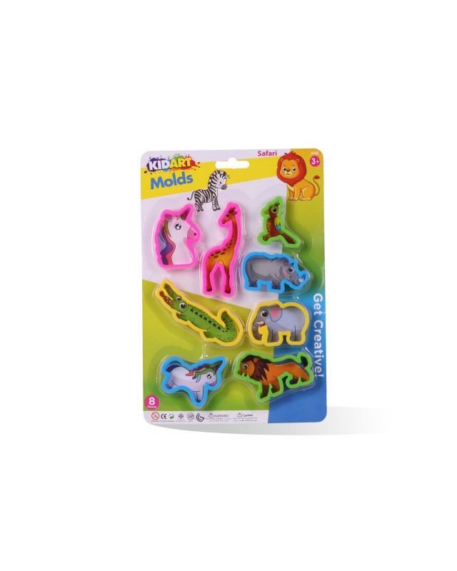 BLISTER 8 MOULE SAFARI KIDART