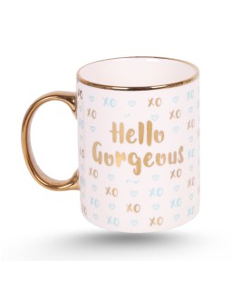 Tasse Céramique Dorée - Hello Gorgeous