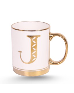 Tasse Céramique Dorée - Alphabets