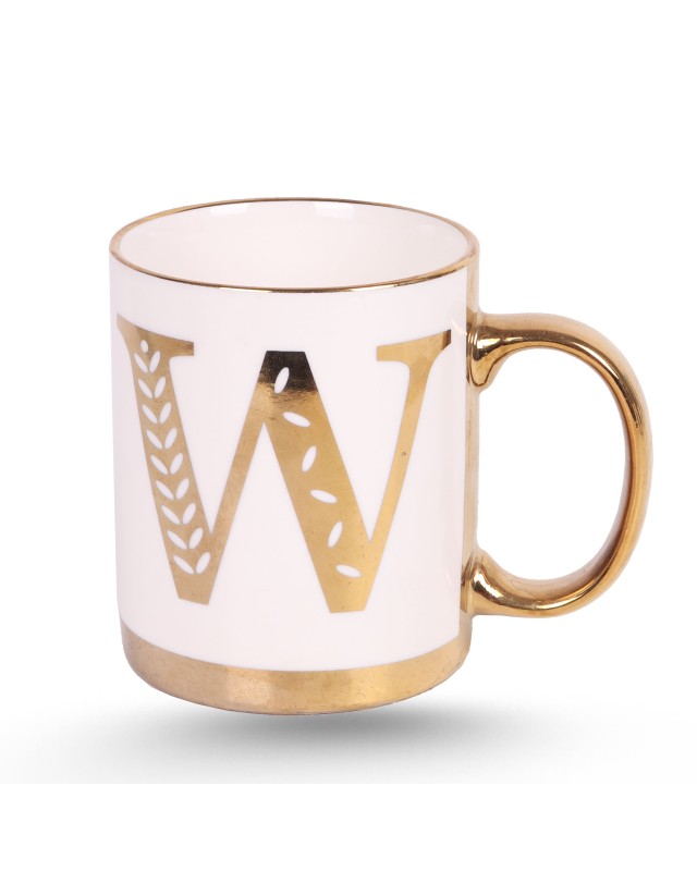 Tasse Céramique Dorée - Alphabets