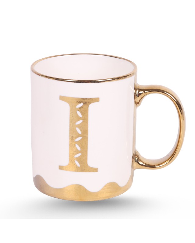 Tasse Céramique Dorée - Alphabets