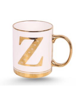 Tasse Céramique Dorée - Alphabets