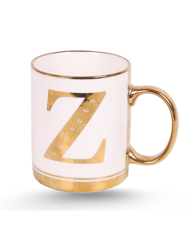 Tasse Céramique Dorée - Alphabets