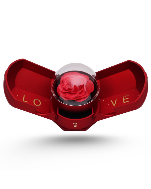 Porte Bague Motif Love + Fleur