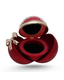 Porte Bague Forme De Boule + Fleur