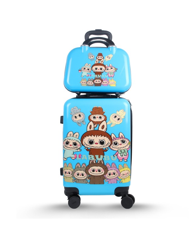 VALISE DISNEY 35L 2 PIECES - LABUBU BLEU