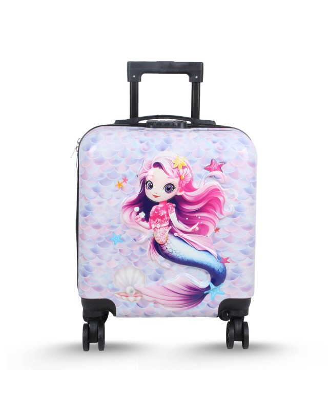 VALISE ENFANT CARRE DISNEY 3D 28L - SIRENE