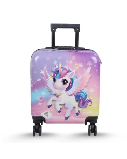 VALISE ENFANT CARRE DISNEY 3D 28L - UNICORN