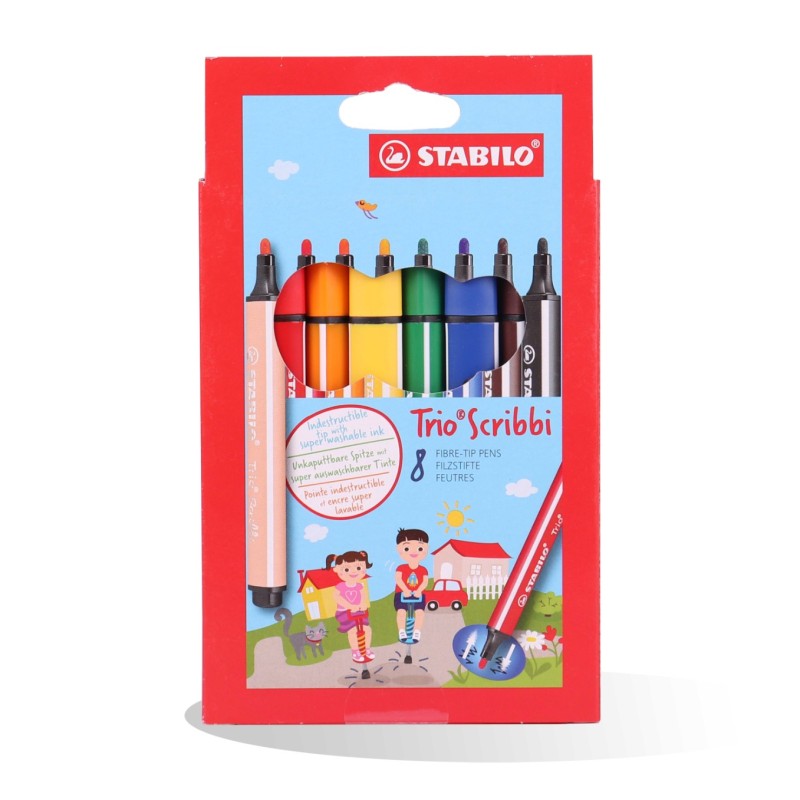 FEUTRE 8 TRIO SCRIBBI STABILO