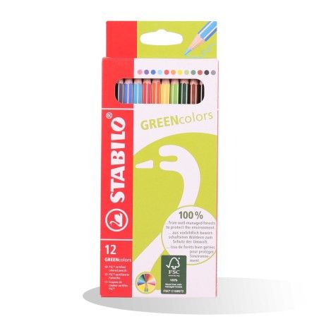 CRAYON COUL DE 12/18 GREEN STABILO