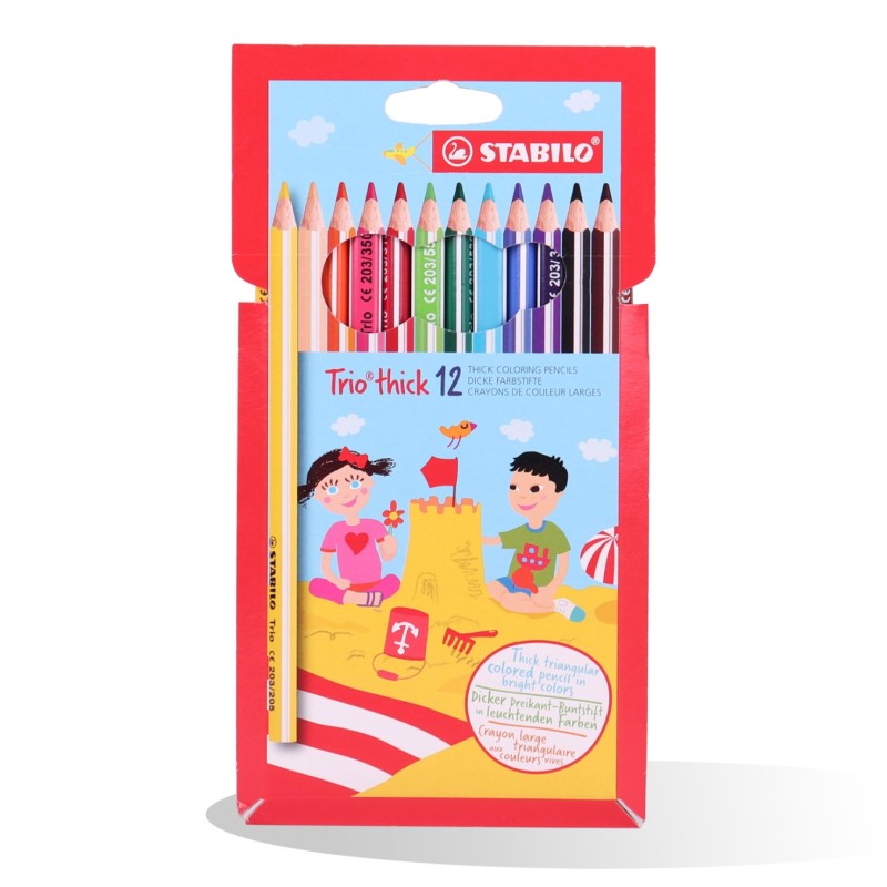 CRAYON COUL 12/18 JUMBO TRIO STABILO