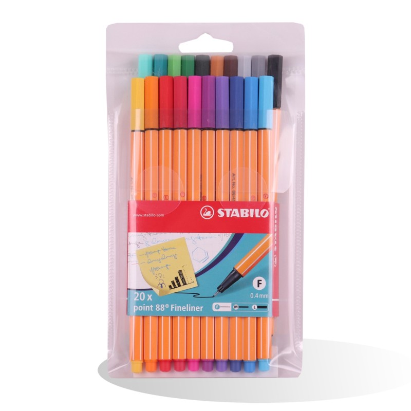 POCH 20 FEUTRE FINE POINTE 88 STABILO