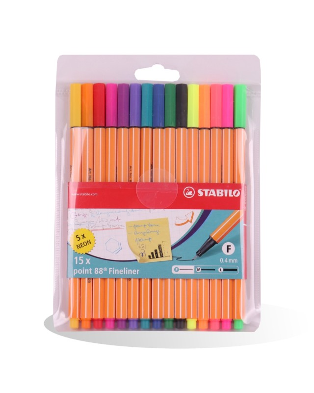 POCH 15 FEUTRE FINE POINTE 88 STABILO