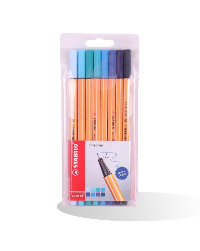 POCH 8 FEUTRE 88 BLEU STABILO