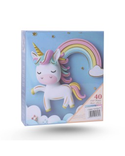 ALBUM BEBE POCH 13*18 200 PHOTO UNICORN