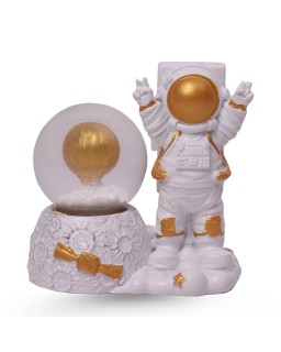 Boule De Neige - Grand Modèle - Astronaute Doré