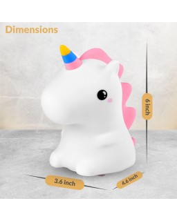 LAMPE LED SILICONE UNICORN