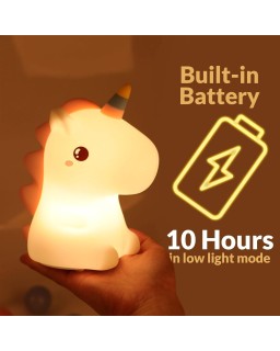 LAMPE LED SILICONE UNICORN