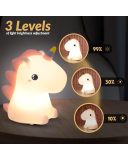 LAMPE LED SILICONE UNICORN