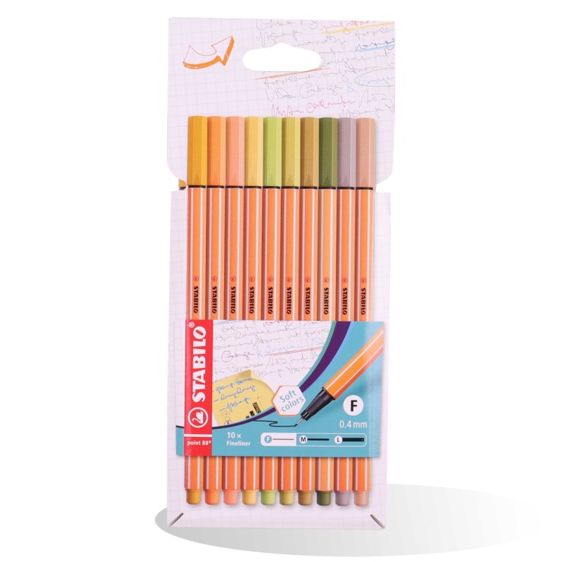 POCH 10 FEUTRE FINE POINTE 88 STABILO