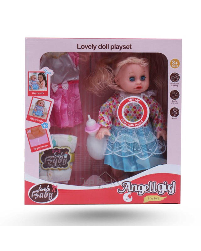 COFFRET POUPEE + ROBE ANGEL GIRL