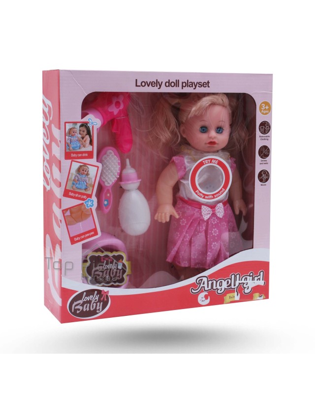 COFFRET POUPEE + ACCESOIRES ANGEL GIRL