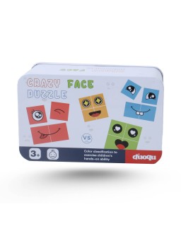 Puzzle Crazy Face En Bois