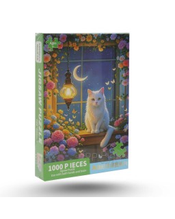 Puzzle 1000 Pièces - Night Of a Cat