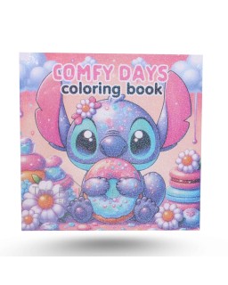 Livre De Coloriage - Comfy Days - Stitch Rose